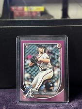 2025 Topps Bowman Atlanta Braves Spencer Schwellenbach Fuchsia /299 RC