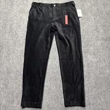 NWT Redvanly Golf Pants Mens XL 36x32 Black Collins Corduroy Athletic Chino
