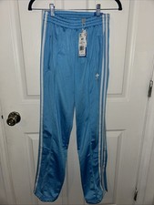 Woman  s Blue Adidas Firebird Track Bottoms NWT