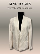 MNG Basics Off White Women s Blazer Size Small