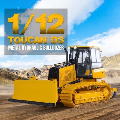 1:12 Hydraulische RC BulldozerD3 Engineering Fahrzeuge 4CH Ventil Sound