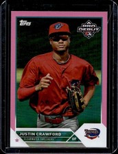 2023 Topps Pro Debut Justin Crawford Fuchsia #/199