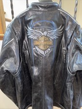 Harley Davidson  115th Anniversary Men's XXL  Leather jacket GENUINE!