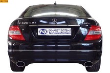 FOX Sportauspuff re li je 1x140x90mm Mercedes C-Klasse W204 S204 ab 07 ohne AMG