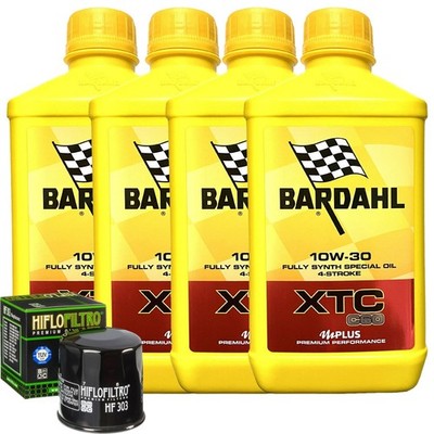 Wartungsset Öl Bardahl XTC 10W30 Filter Für Yamaha XV1600 ATLE RoadStar 2003