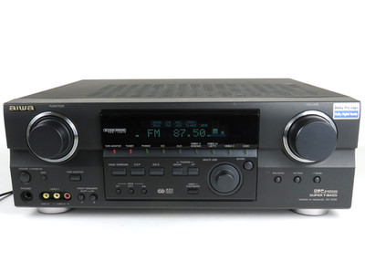 Tested   AIWA AV-D35EZ Stereo AV Receiver 5.1 Tuner Super T-Bass Black