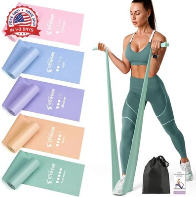 Stretch Bands for Exercise, 5 Levels Resistance Bands for Working Out, Exercise