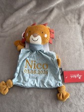 Sigikid  Schnuffeltuch Löwe, Personalisiert „Nico 03.08.2025“, Neu (S008)