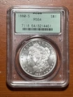 1880 S PCGS MS64 Morgan Silver Dollar $1 Scarce Gen 2.2 OGH Collar Holder