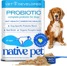 Native Pet Probiotics for Dogs - Dog Probiotics Powder for Digestive Health, Gut