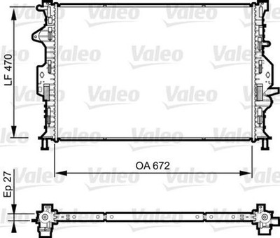Für VALEO 735374 HEATSINK, ENGINE COOLING