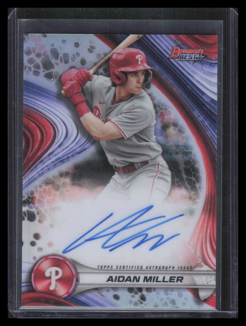 2024 Bowman's Best of '24 Autographs Refractor b24am Aidan Miller Rookie Auto