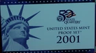 Uncirculated 2001 United States Mint Proof Set