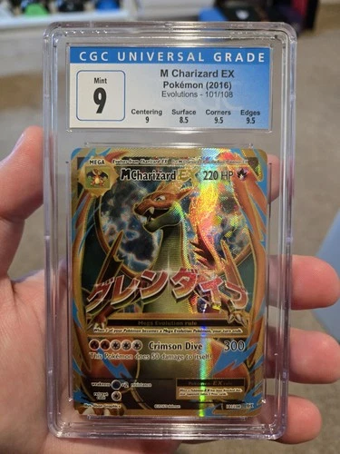 Mega Charizard EX 101/108 CGC 9  Full Art Holo XY Evolutions 2016 Pokemon