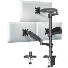 Triple Monitor Desk Mount Stand Adjustable Gas Spring 3 Screens Up to 17.6lbs