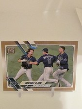 2021 Topps Series 2 Baseball Gold 353 Checklist Baseball is Fun! (#d /2021)
