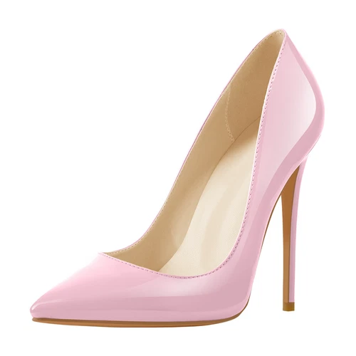 Sexy Damen-Stiletto-High-Heels spitz zulaufend Büro OL Arbeit eleganter Schuh Übergröße - Bild 44 von 50