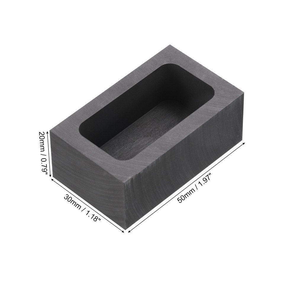 Gold Silver Graphite Ingot Mould Crucible Casting 250g Gold/108g Silver