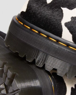 DR. MARTENS JADON HAIR-ON COW PRINT PLATFORM BOOTS MENS SIZE