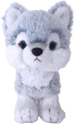 Sunlemon Fluffies Wolf blau Größe S 16 x 8 x 13 cm Stofftier Plüsch Puppe NEU...