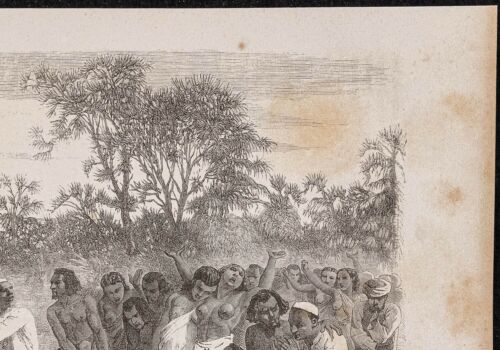 1865 - Sudan - Nach Einer Attack - Gravur Antik - Afrika - Bild 3 von 5
