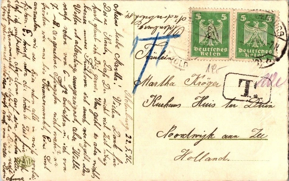 Antique Anthropomorphic Dressed Frog Holding Balloon Bugs German Pentecost VTG - Image 2 of 2