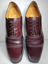 Rockport Men's Cap Toe Comfort Dress Shoes Size Burgundy Leather, Excellent