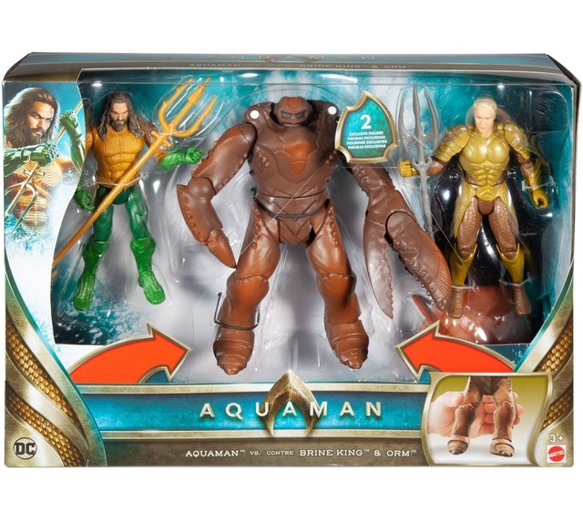 aquaman 15cm figure & warrior shark pack