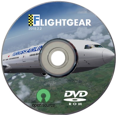 Flight Gear Flug Simulator - PC-Spiel mit Handbuch - auf DVD - NEU Boeing Airbus