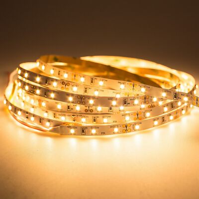 Mextronic LED Strip 3528 Warmweiß (2700K) 24W 500CM 12V IP20 LED Streifen