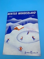 WINTER WONDERLAND 1934 SHEET MUSIC
