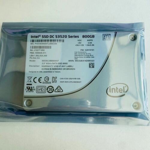 Intel SSD DC S3520 Series 800GB 2.5” MLC SSDSC2BB800G7 SSD Intel SSD DC S3520 Series 800GB 2.5” MLC SSDSC2BB800G7 SSD