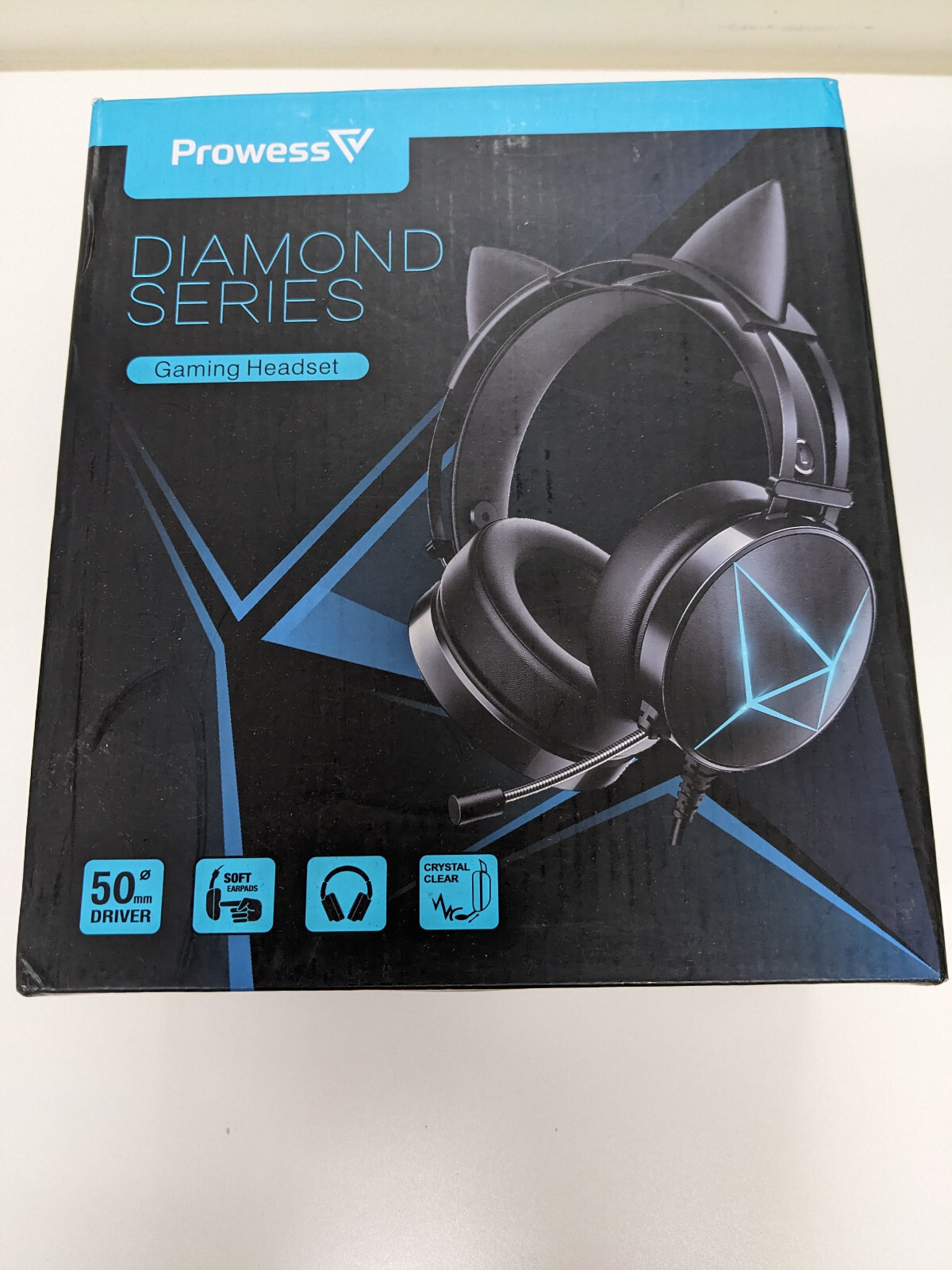 Gaming Headset Headphones With Microphone Diamond Series 50mm Driver-image