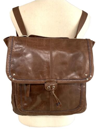 The Sak Ventura Brown Glazed Leather Backpack Cro… - image 1