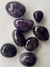 Amethyst Amythest  XL LARGE tumble Pocket Stone High Quality Crystal Mineral 🔮
