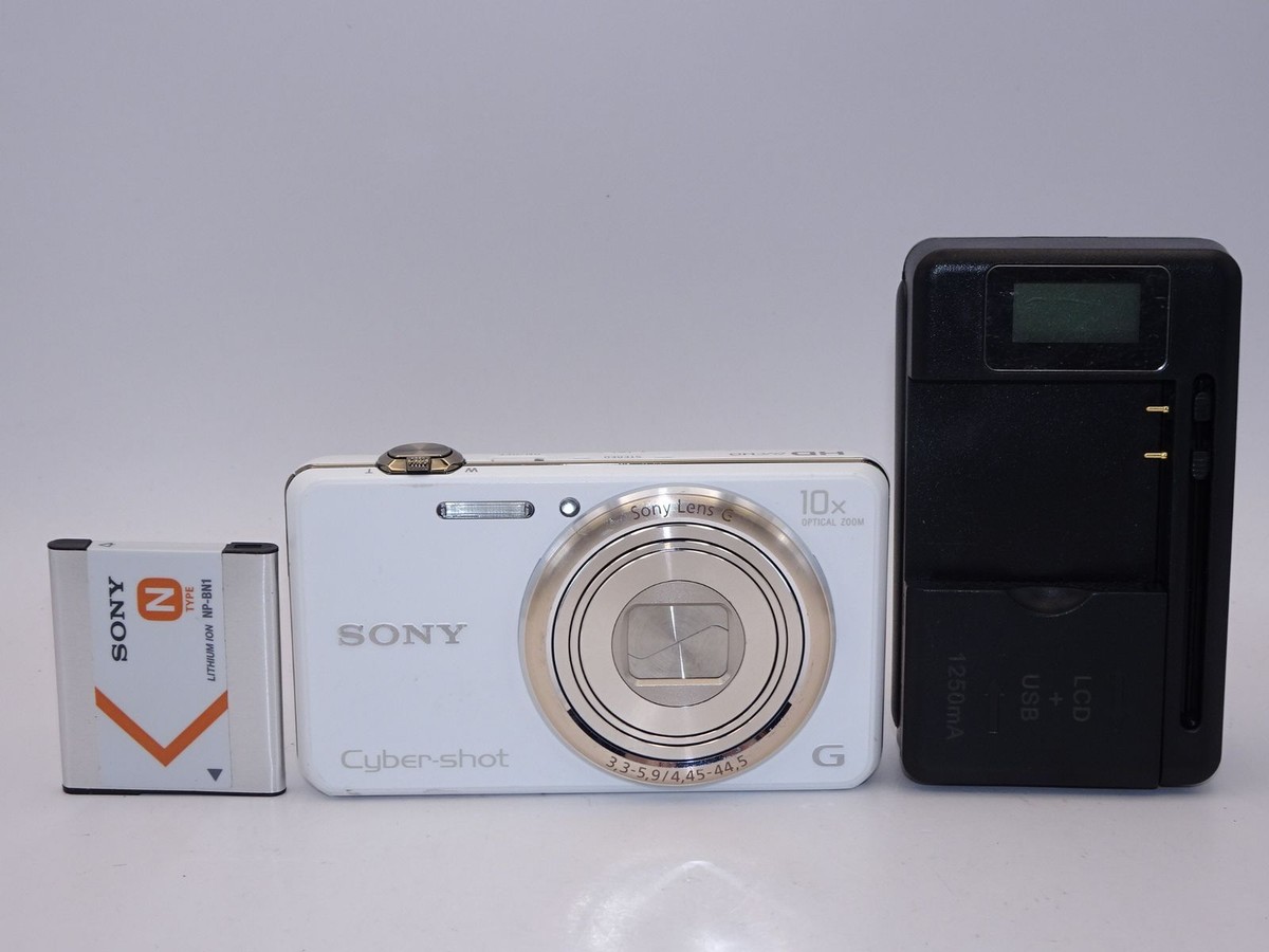 SONY DSC-WX170 white Digital Camera 18.2MP Language Japanese Good 