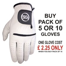 Guantes de golf SG para todo clima Cabretta cuero parche de palma y pulgar súper oferta