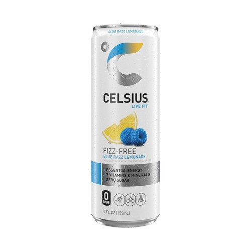 CELSIUS Blue Razz Lemonade Energy Drink 12 Fl Oz Pack of 12 No Sugar Vegan - Picture 5 of 5