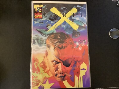 Earth X Wizard #1/2 with COA! Special Offer! 2000 NM! Nick Fury & Shield!