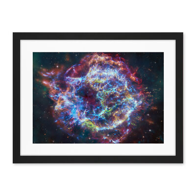 NASA James Webb Telescope Cassiopeia A (Cas A) Composite Framed Art Print 18X24