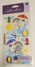 Summer Fun Stickers Brand New Package Unopened sticko vellum scrapbook sun beach