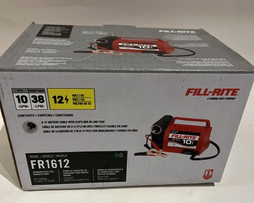 Fill-Rite FR1612 Fuel Transfer Pump, 12Vdc, 10 Gpm, 38LPM Cast Iron 3/4 ...