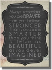 Motivational Note Picture on Stretched Canvas, Wall Art Décor, Ready to Hang!