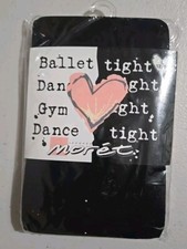 New Girls Black Size L 12-14 Ballet Dance Tight
