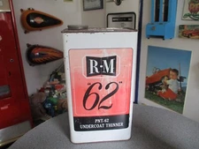 Vintage R-M automotive PAINT 70s acrylic LAQUER THINNER TIN VHTF