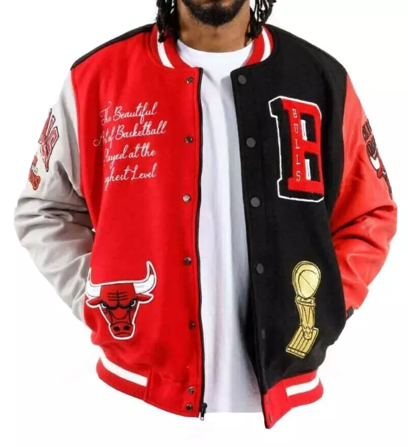 LEGEND CHICAGO BULLS NBA FAN VARSITY JACKET LIMITED EDITION - NEW ARRIVAL