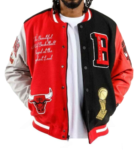 nba chicago bulls varsity jacket