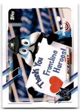 2021 Topps Opening Day #M-21 Billy the Marlin Mascots Miami Marlins