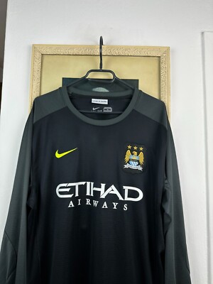 Manchester City Away football shirt 2013 Soccer Long Sleeve Nike