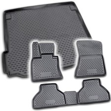 Gummi Kofferraumwanne Fußmatten Set für BMW X5 E70 ab 2007- Laderaumwanne Matten